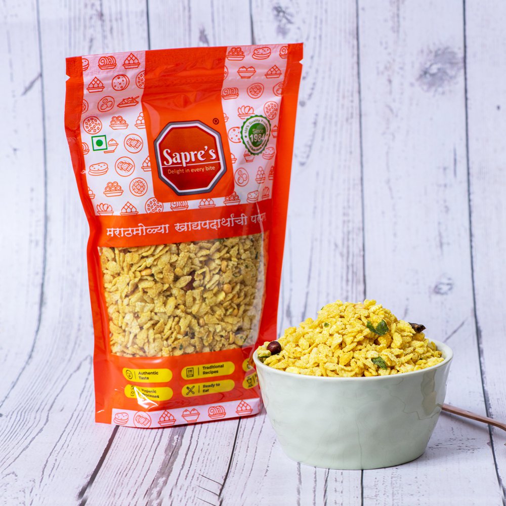Puffed Poha Chivada / फुलवलेल्या पोह्यांचा चिवडा (180g)